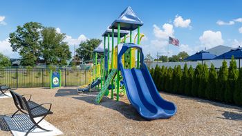 Tot lot with sensory sensitive playground